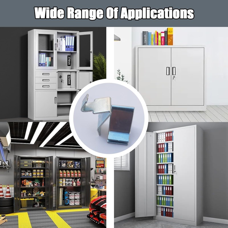 Shelf Clips - Metal Shelf Clips for Adjustable Shelves Compatible