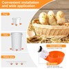 Psarnuk Chicken Waterer Cups (8 Pack/Orange) - DIY Automatic Large