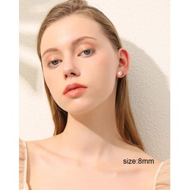 Aretes De Perlas Clásico Totalmente De Plata 925 Con Perla Real Natural Calidad AAA+ Seleccionadas A Mano (10mm)