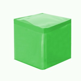 HOOJOJO DIY Pocket Dice Cube Toy Inserted Cards Foam Dice Set Educational Toys for Classroom Teacher Teaching Learning Cube Soft Dice (4 Inch) (Green)
