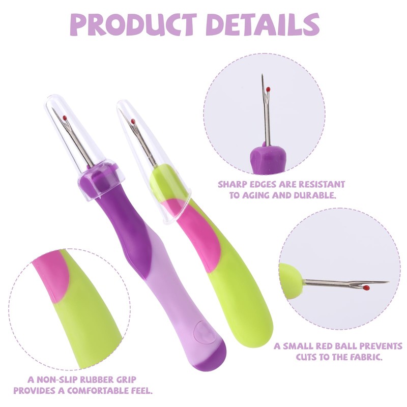 4pcs Seam Ripper for Sewing, Stitch Remover Tool Thread Puller