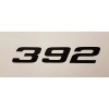 Unbranded 392 DECAL *** FOR 6.4 HEMI DODGE CHALLENGER CHARGER