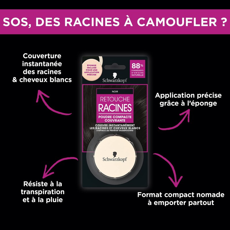 Schwarzkopf Root Repair Compact Powder for Covering - Includes Sponge