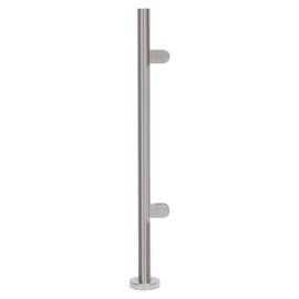 Glass Railing End Post 304 Stainless Steel Railing Post, Glass Railing Handrail Post, Deck and Swimming Pool Guardrails Post Glass Stair Railing System (35" End Post)