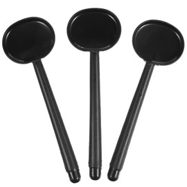 Beavorty Eye Occluder, 3pcs Testing Professional Eye Cover with Handle Plastic Optics Optometry Tool for Examination Black