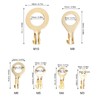Uadme Brass Ring Cable Lug, 540 Pieces Ring Terminal Kit,