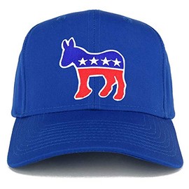 Armycrew Democratic Donkey Patch Structured Baseball Cap - Royal