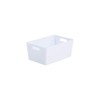 Wham Bam 4.02 Ice White Plastic Studio Storage Baskets Office