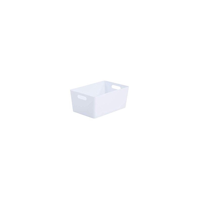 Wham Bam 4.02 Ice White Plastic Studio Storage Baskets Office