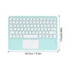 Touch Wireless Keyboard Round Keycaps Ergonomic Design Ultra Thin Smart