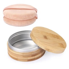 Makeup Product, ELLDOO badi Powder Puff yonggi 283.5g10onseu bin daenamu Case alruminyum naebu for daily beauty routines, Korean cosmetic item, and Personal