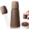 Wdt Tool, Walnut Wood Coffee Distributor with Stand, 0.4mm Thick