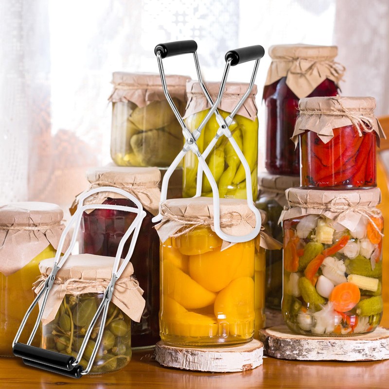 Canning Jar Lifter, Canning Tongs, Stainless Steel Jar Lifter with