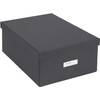 Bigso Box of Sweden Karin Collapsible Storage Box with Labelframe