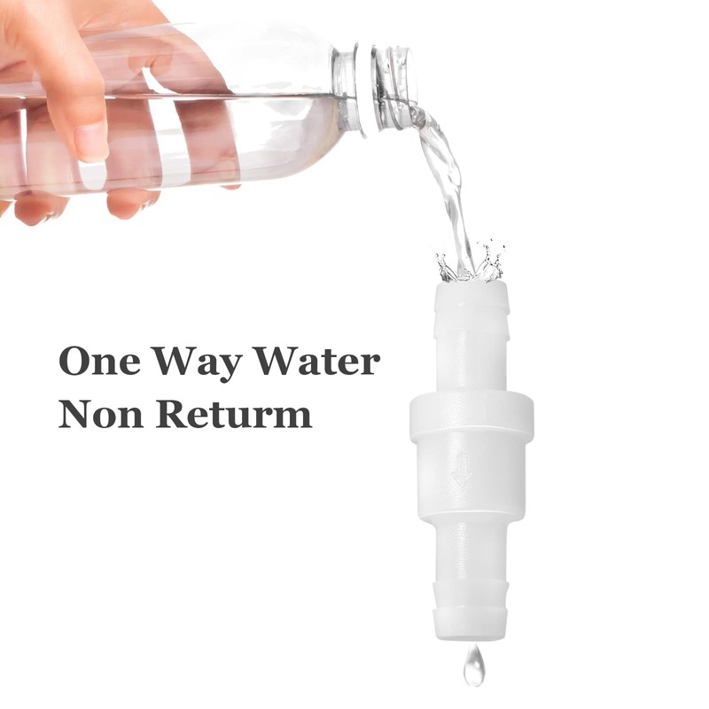 Litoexpe 3/8" One Way Inline Check Valve, Non Return Ozone