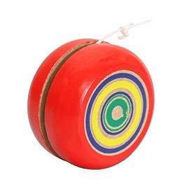 Castle Enterprise Old Fashioned Wooden Toy Yoyo Red