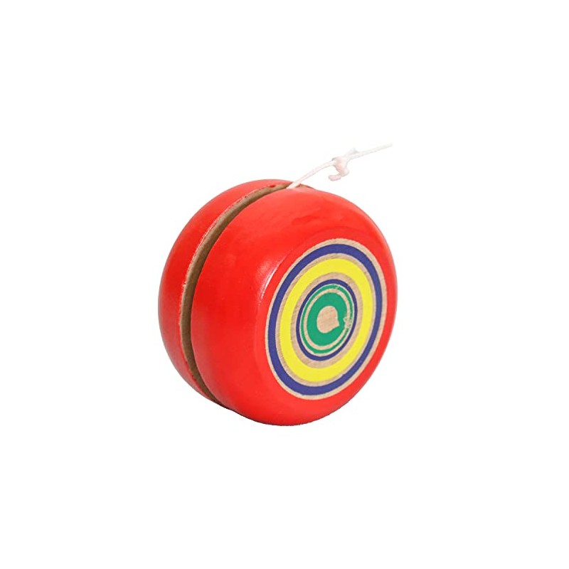 Castle Enterprise Old Fashioned Wooden Toy Yoyo Red