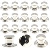 Hocansen 30pcs Metal Locking Pins DIY Flat Cap Pins Badge