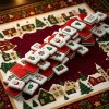 Gingerbread Man Border Christmas Mahjong Tiles 30x23x13mm Acrylic 160 Tiles