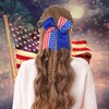 4th of July Hair Ribbon for Girl Women Star Bow