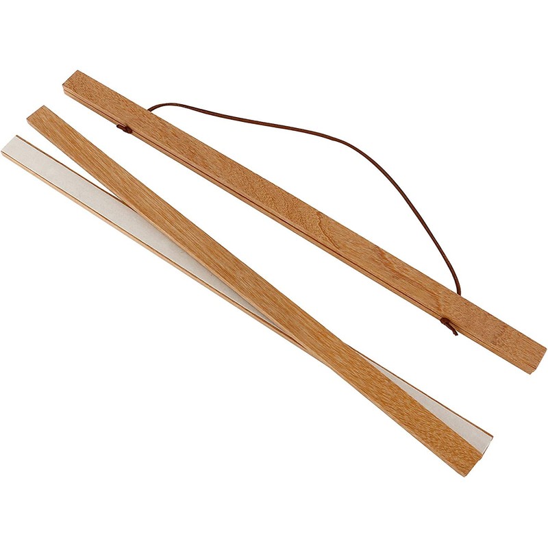 Magnetic Poster Frame Hanger, Natural Teak, Wooden Poster Hanger for