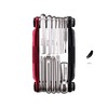 Crank Brothers Multi-13 Portable Bicycle Tool, Matte Black/Red, One Size,