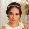 Formery Red Beaded Headband Bling Crystal Rhinestone Hairband Wedding Prom
