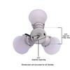 Westinghouse 7784800 Three LED Cluster Ceiling Fan Light Kit, Antique