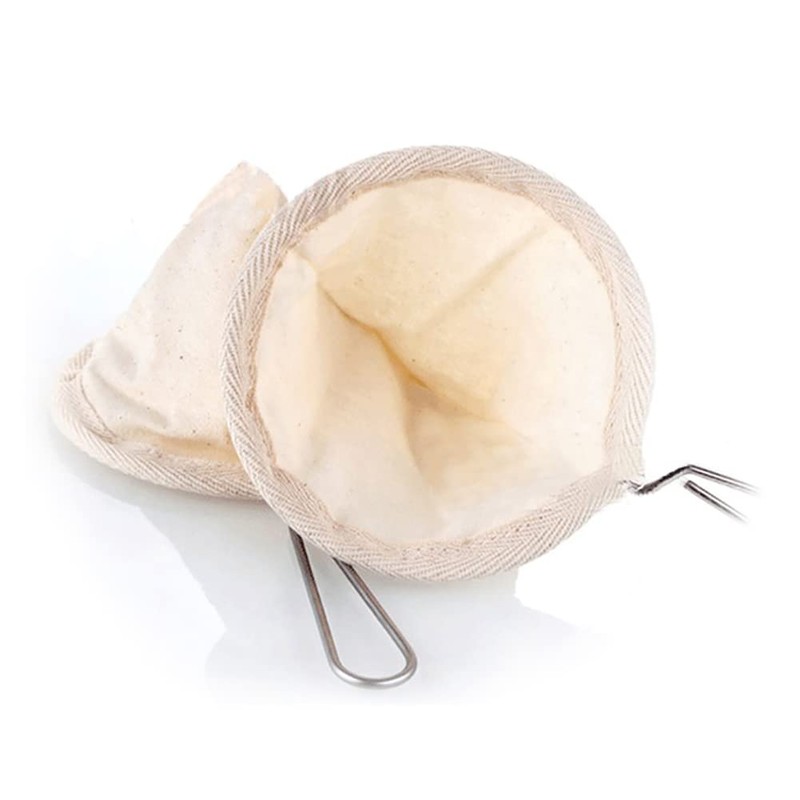2 Pcs Flannel Cloth Coffee Filter Strainers Small Coffee Filter