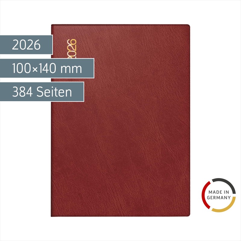 rido/idé Pocket Calendar Model Technology III 2026 | A6, Plastic,