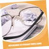 Operitacx 2 Pairs Eyeglass Replacement Temple Arms Durable Repair Kit