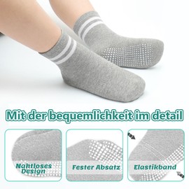 HYCLES Stopper Socks Children - 12 Pairs ABS Socks Children Baby Boys Toddler Non-Slip Socks Non-Slip Socks Girls for 0-7 Years, 02# Boys 12 Pairs