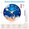 Sugarzoon Reloj de Pared de Cuarzo silencioso, 30 cm diámetro,