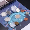200 Pcs 25 mm Coin Holder Capsules Clear Round Plastic