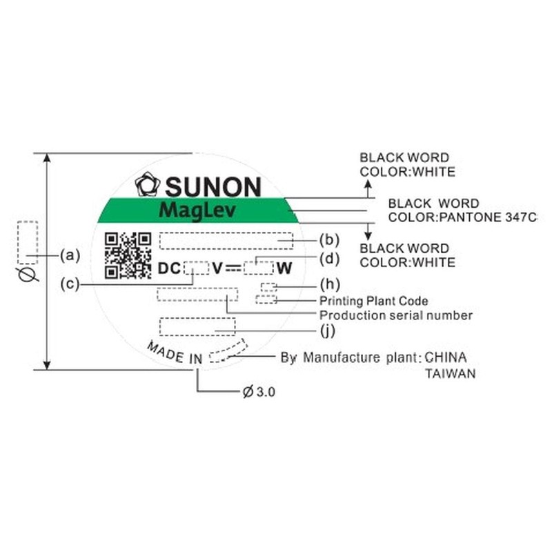 Sunon MF92251V21000UA99 Fan 12 V DC 1.26 W 92 x