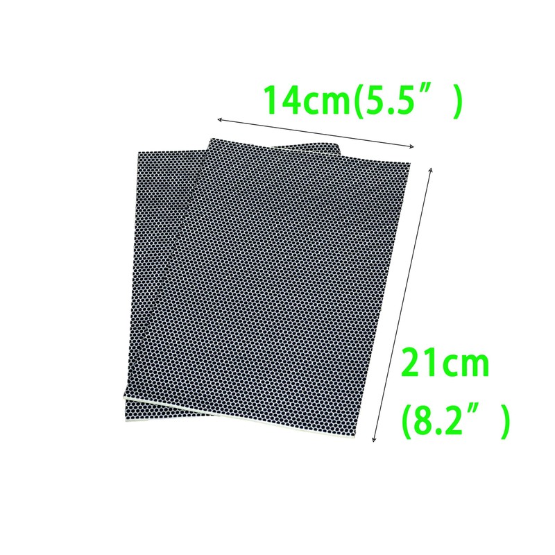 JHZABPO Match Stickers, Black Honeycomb Match Striker Paper 5.5" *