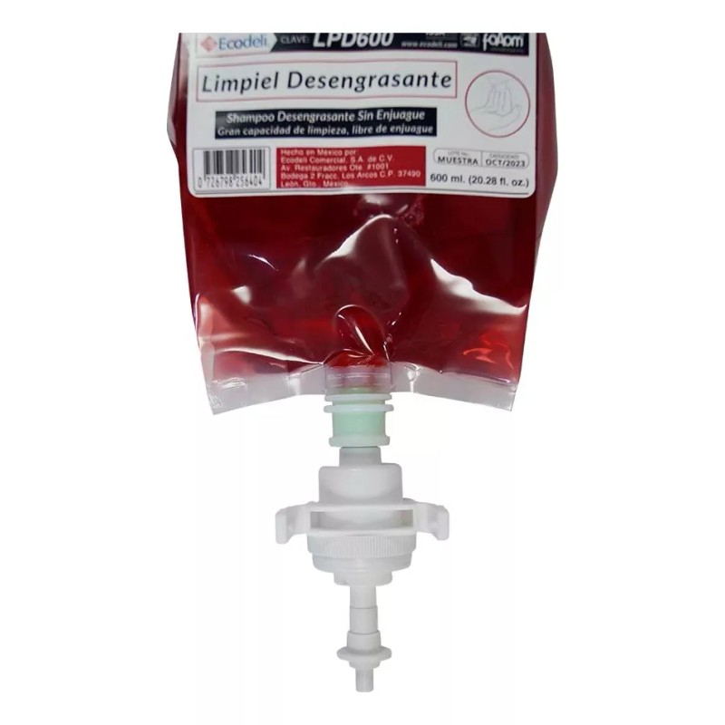 FoAom Jabón Desengrasante Para Manos 6 Cartuchos De 600 Ml