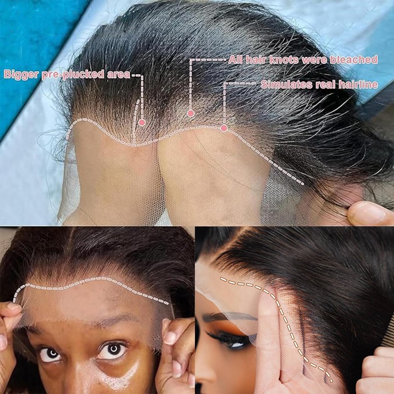 VIPPRETTY 13X6 HD Lace Front Wig,30Inch Glueless Loose Deep Wave