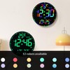HZDHCLH Digital Wall Clock 12 Inch LED With Remote Control