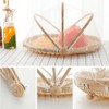 Bamboo Food Serving Tent Natural Handcraft Tray Mesh Food Storage