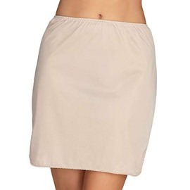 Vanity Fair Women's Anti-Static Nylon Half Slip for Under Dresses, 18" Length-Neutral, Small