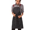 Chef Works Unisex Berkeley Short Bib Apron, Indigo Blue, One