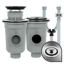 Sink drain replacement drain net hose sink set 2 pieces Small