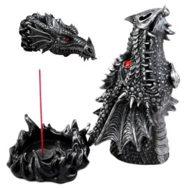 Ebros Stryker The Mythical Fire Breathing Dragon Head Sculptural Incense Holder