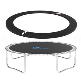 polwkscas Trampoline Pad 10ft 12ft 14ft 15ft 16ft Trampoline Replacement Safety Pad, Waterproof and Tear-Resistant Safety Spring Cover Round Frame Pad, Trampoline Pad Replacement (Black, 12FT)