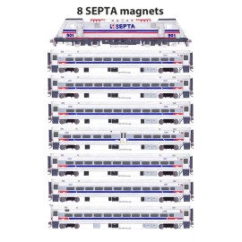 SEPTA Cities Sprinter and Commuter Train 8 magnets Andy Fletcher