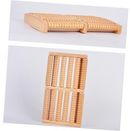 Healeved Relaxation Feet Massager Tool 6 Row Wooden Roller Massager Foot Massager Roller for Tired and Feet Promotes Blood Flow