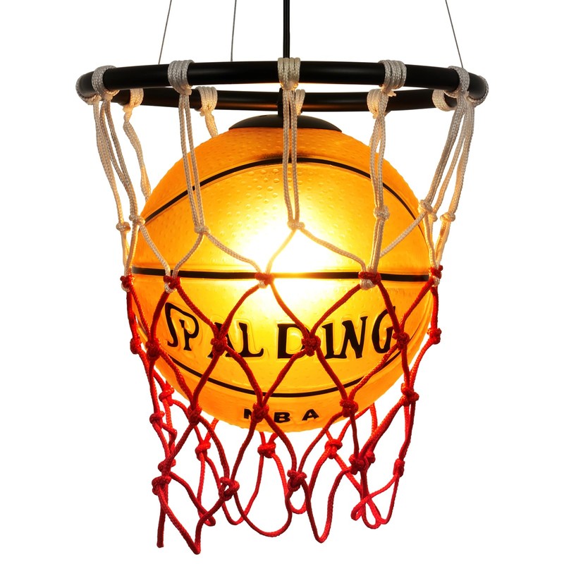 LDDBEN Retro Basketball Chandelier Creative Ball Lamp Pendant Light Sports