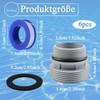 MOAZIFI Pool Connection 38 mm, Pool Hose Adapter Conversion Kit