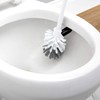 Bath Bliss Self Closing Lid Toilet Brush with Rim Scrubber